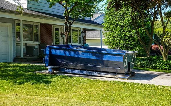 residential dumpsters can be placed on a driveway or lawn, but preventative measures ought to be required to avoid damage to the property